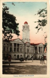 PC CPA SINGAPORE, VICTORIA MEMORIAL HALL, VINTAGE POSTCARD (b4144)