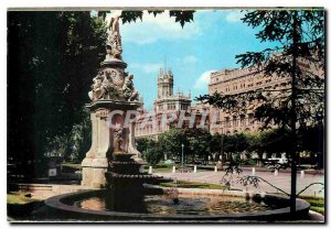 Postcard Modern Madrid Prado Promenade