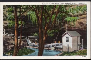 Kentucky BOWLING GREEN Entrance to Lost River Cave - pm1954 - LNCM Early Chrome