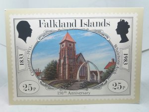 Whalebone Arch Falkland Islands 150th Anniversary 1833-1983 25p Stamp Postcard