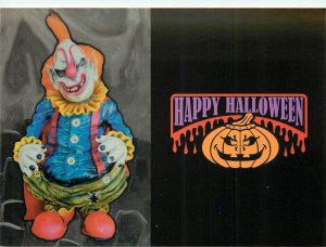 Halloween Rack Postcard; Creepy Scary Clown with Bad Teeth, Unposted Eyecard