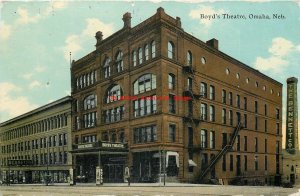 NE, Omaha, Nebraska, Boyd's Theatre, Exterior View, No A-6839