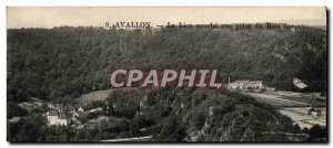 Old Postcard Avallon Lion Layer Vue Prize Du Bois Gargan