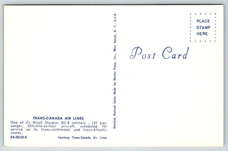 VIntage Airline Airplane Postcard - Trans Canada Air Lines