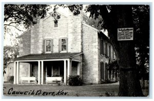 c1930's The Old Kaw Mission Council Grove Kansas KS RPPC Photo Vintage Postcard