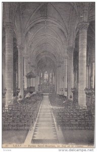 Interior, Eglise Saint-Maurice, La Nef Et Le Choeur, LILLE (Nord), France, 19...