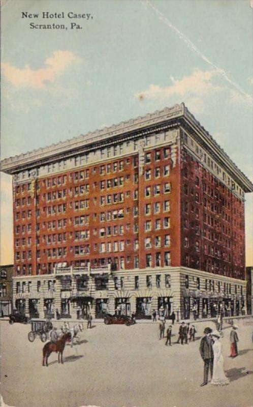 Pennsylvania Scranton Hotel Casey 1911 Curteich