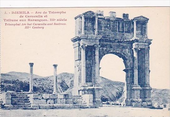Algeria Djemila Arc de Triomphe de Caracalle