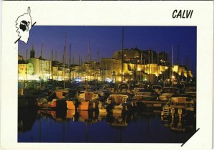 CPM Calvi Le port et la Citadelle illumines CORSICA (1079278)