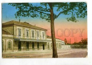 401530 ITALY  FAENZA railway station Vintage RPPC