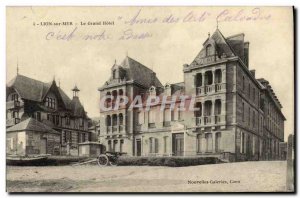 Old Postcard Lion Sur Mer Grand Hotel