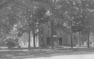 Tecumseh Michigan~Baptist Church~Childrens Day~Farming/Jury Note Bk~1913 RPPC