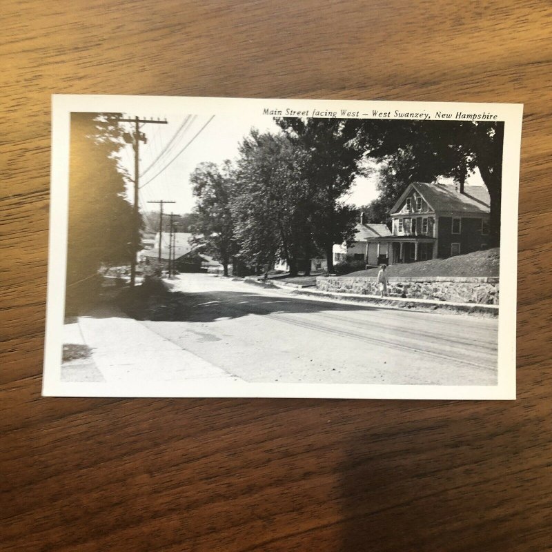 New Hampshire NH Main Street West Swanzey Postcard Old Vintage Card View Post PC