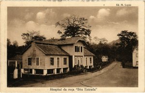 PC CPA ANGOLA, S. THOMÉ, HOSPITAL DA ROCA BOA ENTRADA, POSTCARD (b20866)