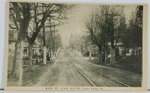 Centre Valley Pa Main Street Looking South Pennsylvania Postcard M11