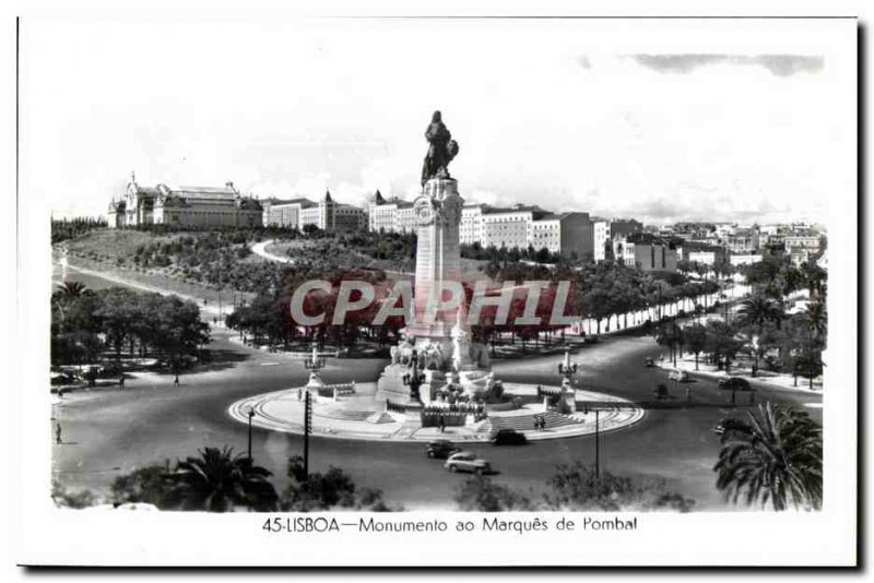 Old Postcard Portugal Lisboa Monumento ao Tag Pomal Feito em Portugal