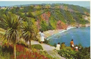 Devon Postcard - Oddicombe Beach - Torquay - Ref TZ7605