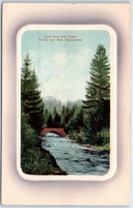 GRUSS AUS Dem HARZ, Germany   PARTIE aus Dem INNERSTETAL  Embossed  Postcard