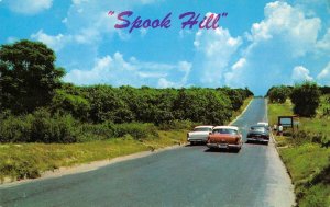 SPOOK HILL Lake Wales, Florida Gravity Hill Roadside c1950s Vintage Postcard