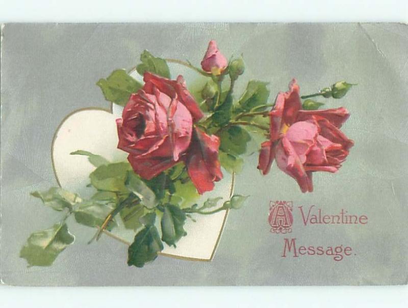 Divided-Back VALENTINE DAY SCENE Great Postcard W7784