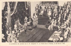 BELGIUM ROYALTY PRESTATION DE SERMENT DE LEOPOLD III AU PALAIS DE LA NATION 1934