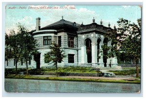 c1910's Public Library Oklahoma City Oklahoma OK Posted Antique Postcard