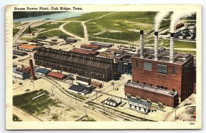 1940s OAK RIDGE TN BIRTHPLACE OF THE ATOMIC BOMB POWER PLANT POSTCARD P3346