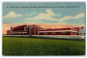 c1930's Front View Assembly Repair Building Marine Corps Air Station Postcard