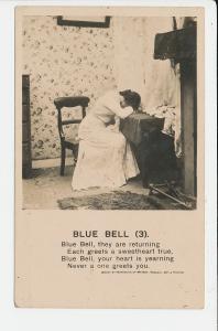 NY RP  Bamforth Blue Bell #3 Photo c1910 Postcard
