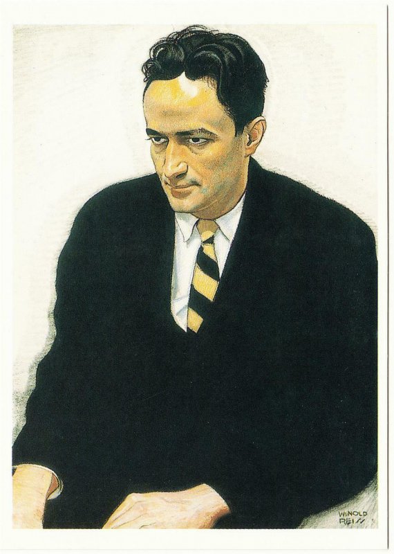Jean Toomer Author by Winold Reiss Art Modern Postcard