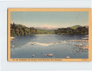 Postcard Mt. Washington and the Saco, White Mountains, New Hampshire