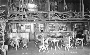 Cross Village Michigan Legs Inn Bar Coke Machine Real Photo Postcard AA74560