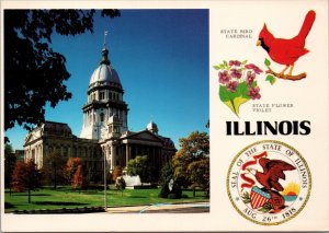 Illinois Capitol Building Springfield IL Postcard PC526