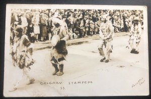 1952 Canada RPPC Postcard Cover Native American Indian Calgary Stampede Indian