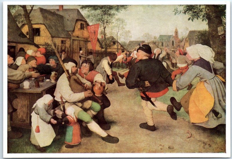 The peasant dance By Pieter Bruegel, Art Historical Museum - Vienna, Austria