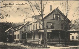 Proctorsville Vermont VT Cottage Hotel c1910 Vintage Postcard