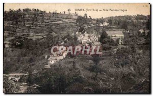 Old Postcard Gimel (Correze) Panoramic