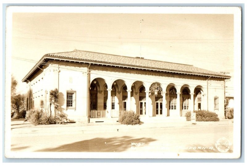 c1940's Post Office Building El Centro California CA RPPC Photo Vintage Postcard