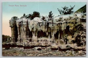 Bermuda Temple Rock Postcard B46