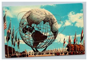 Vintage 1964 Postcard The Unisphere New York Worlds Fair 1964-1965 NYC