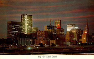 Texas Dallas Skyline Big D After Dark