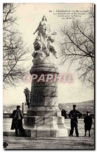 Old Postcard Monument Perigueux children Dordogne died for their country in 1...