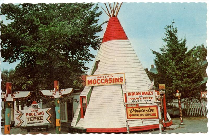 ME - Old Town. Chief Poolaw's Gift Shop on Indian Island