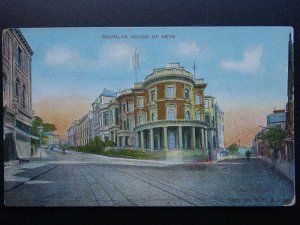 Isle of Man DOUGLAS HOUSE OF KEYS c1905 Postcard by G.D.& D.L.