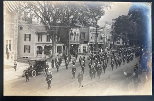 Mint USA Real Picture Postcard Civil War GAR Parade Bennington VT 1912