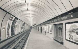 Euston Tube Train Station 1960s London Transport Underground Postcard