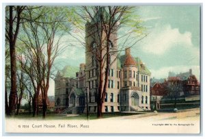 c1905 Court House Exterior Building Fall River Massachusetts MA Vintage Postcard