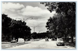 c1910's West 25th Street Cars Scene Harmon Park Kearney Nebraska NE Postcard