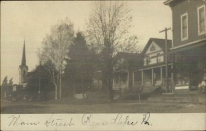 Bear Lake PA Main St. 1907 Used Real Photo Postcard