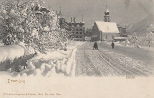 DAVOS-DORF, Switzerland - Vintage POSTCARD